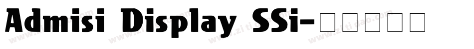 Admisi Display SSi字体转换